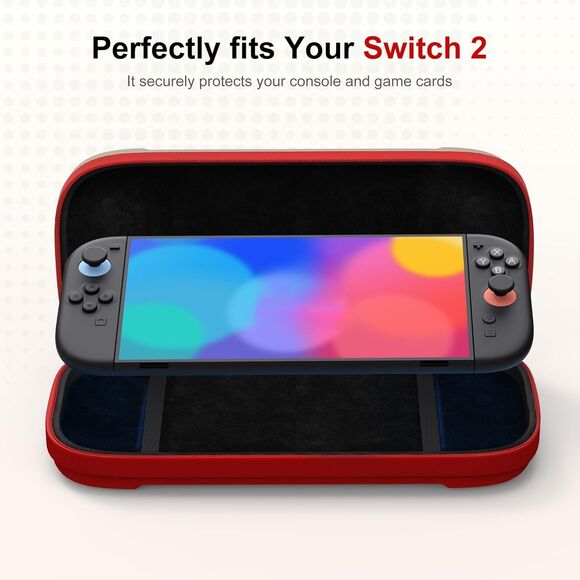 Game Accessories Kit Carrying Case Bag Hard Shell Slim NINTENDO SWITCH 2 - Picture 7 of 12